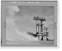Historic Framed Print, Marshall Space Flight Center, Saturn Propulsion & Structural Test Facility, East Test Area, Huntsville vicinity, Madison County, AL - 30,  17-7/8" x 21-7/8"