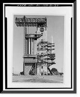 Historic Framed Print, Marshall Space Flight Center, Saturn Propulsion & Structural Test Facility, East Test Area, Huntsville vicinity, Madison County, AL - 31,  17-7/8" x 21-7/8"