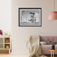 Historic Framed Print, Marshall Space Flight Center, Saturn Propulsion & Structural Test Facility, East Test Area, Huntsville vicinity, Madison County, AL - 32,  17-7/8" x 21-7/8"