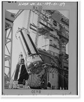 Historic Framed Print, Marshall Space Flight Center, Saturn Propulsion & Structural Test Facility, East Test Area, Huntsville vicinity, Madison County, AL - 33,  17-7/8" x 21-7/8"