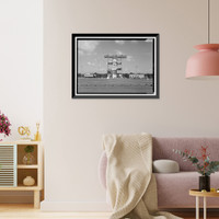 Historic Framed Print, Marshall Space Flight Center, Saturn Propulsion & Structural Test Facility, East Test Area, Huntsville vicinity, Madison County, AL - 35,  17-7/8" x 21-7/8"