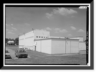 Historic Framed Print, Marshall Space Flight Center, East Test Area, Block House, Huntsville vicinity, Madison County, AL,  17-7/8" x 21-7/8"