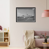Historic Framed Print, Marshall Space Flight Center, East Test Area, Block House, Huntsville vicinity, Madison County, AL - 2,  17-7/8" x 21-7/8"