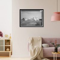 Historic Framed Print, Marshall Space Flight Center, East Test Area, Block House, Huntsville vicinity, Madison County, AL - 3,  17-7/8" x 21-7/8"