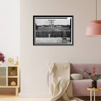 Historic Framed Print, Marshall Space Flight Center, East Test Area, Block House, Huntsville vicinity, Madison County, AL - 4,  17-7/8" x 21-7/8"