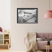 Historic Framed Print, Marshall Space Flight Center, East Test Area, Block House, Huntsville vicinity, Madison County, AL - 5,  17-7/8" x 21-7/8"