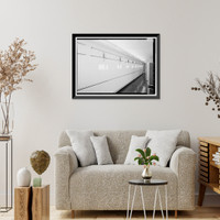 Historic Framed Print, Marshall Space Flight Center, East Test Area, Block House, Huntsville vicinity, Madison County, AL - 6,  17-7/8" x 21-7/8"