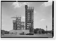 Historic Framed Print, Marshall Space Flight Center, East Test Area, Cold Calibration Test Stand, Huntsville vicinity, Madison County, AL,  17-7/8" x 21-7/8"