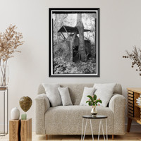 Historic Framed Print, Marshall Space Flight Center, East Test Area, Power Plant Test Stand, Huntsville vicinity, Madison County, AL - 7,  17-7/8" x 21-7/8"