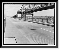 Historic Framed Print, Keller Memorial Bridge, Spanning Tennessee River at U.S. Highway 31, Decatur, Morgan County, AL - 6,  17-7/8" x 21-7/8"