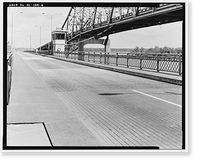 Historic Framed Print, Keller Memorial Bridge, Spanning Tennessee River at U.S. Highway 31, Decatur, Morgan County, AL - 6,  17-7/8" x 21-7/8"