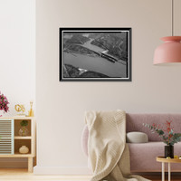 Historic Framed Print, Holt Lock & Dam, Warrior River, Holt, Tuscaloosa County, AL - 3,  17-7/8" x 21-7/8"