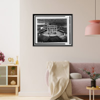 Historic Framed Print, University of California Radiation Laboratory, Bevatron, 1 Cyclotron Road, Berkeley, Alameda County, CA - 6,  17-7/8" x 21-7/8"