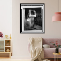 Historic Framed Print, University of California Radiation Laboratory, Bevatron, 1 Cyclotron Road, Berkeley, Alameda County, CA - 23,  17-7/8" x 21-7/8"