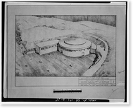 Historic Framed Print, University of California Radiation Laboratory, Bevatron, 1 Cyclotron Road, Berkeley, Alameda County, CA - 38,  17-7/8" x 21-7/8"