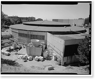Historic Framed Print, University of California Radiation Laboratory, Bevatron, 1 Cyclotron Road, Berkeley, Alameda County, CA - 72,  17-7/8" x 21-7/8"
