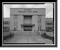 Oakland Army Base, Post Headquarters Building, Alaska & Africa Streets, Oakland, Alameda County, CA - 3, Vintage Print
