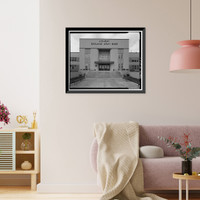 Oakland Army Base, Post Headquarters Building, Alaska & Africa Streets, Oakland, Alameda County, CA - 3, Vintage Print