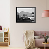 Oakland Army Base, Private Vehicle Inspection Building, Africa Street & Bataan Avenue, Oakland, Alameda County, CA Classic, Vintage Wall Art