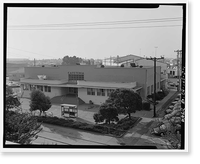 Oakland Army Base, Private Exchange Cafeteria, Bataan Avenue & Attu Street, facing Post Headquart, Oakland, Alameda County, CA, Antique Wall Art