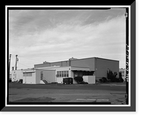 Oakland Army Base, Private Exchange Cafeteria, Bataan Avenue & Attu Street, facing Post Headquart, Oakland, Alameda County, CA - 5, Vintage Print