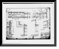 Historic Framed Print, Oakland Army Base, Private Exchange Cafeteria, Bataan Avenue & Attu Street, facing Post Headquart, Oakland, Alameda County, CA - 10,  17-7/8" x 21-7/8"