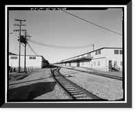 Historic Framed Print, Oakland Army Base, Warehouse Type, Tobruk Street, between Warehouse Road & Fifteenth, Oakland, Alameda County, CA - 5,  17-7/8" x 21-7/8"