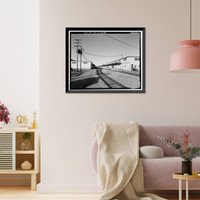 Historic Framed Print, Oakland Army Base, Warehouse Type, Tobruk Street, between Warehouse Road & Fifteenth, Oakland, Alameda County, CA - 5,  17-7/8" x 21-7/8"