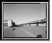 Historic Framed Print, Oakland Army Base, Warehouse Type, Tobruk Street, between Warehouse Road & Fifteenth, Oakland, Alameda County, CA - 6,  17-7/8" x 21-7/8"