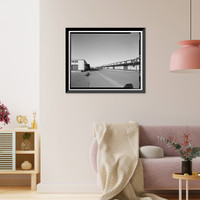 Historic Framed Print, Oakland Army Base, Warehouse Type, Tobruk Street, between Warehouse Road & Fifteenth, Oakland, Alameda County, CA - 6,  17-7/8" x 21-7/8"