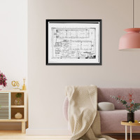 Historic Framed Print, Oakland Army Base, Warehouse Type, Tobruk Street, between Warehouse Road & Fifteenth, Oakland, Alameda County, CA - 10,  17-7/8" x 21-7/8"