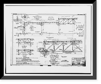 Historic Framed Print, Oakland Army Base, Warehouse Type, Tobruk Street, between Warehouse Road & Fifteenth, Oakland, Alameda County, CA - 12,  17-7/8" x 21-7/8"