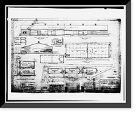 Historic Framed Print, Oakland Army Base, Storehouse Type, Ukraine & Maritime Streets, Oakland, Alameda County, CA - 7,  17-7/8" x 21-7/8"