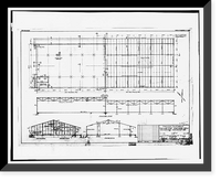 Historic Framed Print, Oakland Army Base, Storehouse Type, Ukraine & Maritime Streets, Oakland, Alameda County, CA - 8,  17-7/8" x 21-7/8"