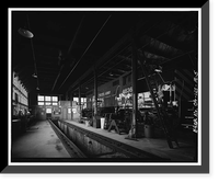 Oakland Army Base, Railroad Engine Shop, Engineer Road & Wake Avenue, Oakland, Alameda County, CA - 5, Vintage Print