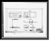 Historic Framed Print, Oakland Army Base, Railroad Engine Shop, Engineer Road & Wake Avenue, Oakland, Alameda County, CA - 7,  17-7/8" x 21-7/8"
