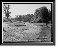 Historic Framed Print, Dry Creek Bridge, Spanning Dry Creek at Cook Road, Ione vicinity, Amador County, CA - 3,  17-7/8" x 21-7/8"