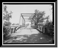 Historic Framed Print, Dry Creek Bridge, Spanning Dry Creek at Cook Road, Ione vicinity, Amador County, CA - 6,  17-7/8" x 21-7/8"