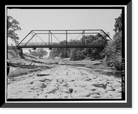 Historic Framed Print, Dry Creek Bridge, Spanning Dry Creek at Cook Road, Ione vicinity, Amador County, CA - 7,  17-7/8" x 21-7/8"