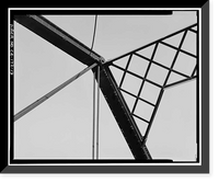 Historic Framed Print, Dry Creek Bridge, Spanning Dry Creek at Cook Road, Ione vicinity, Amador County, CA - 13,  17-7/8" x 21-7/8"