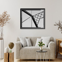 Historic Framed Print, Dry Creek Bridge, Spanning Dry Creek at Cook Road, Ione vicinity, Amador County, CA - 13,  17-7/8" x 21-7/8"