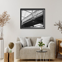 Historic Framed Print, Dry Creek Bridge, Spanning Dry Creek at Cook Road, Ione vicinity, Amador County, CA - 15,  17-7/8" x 21-7/8"