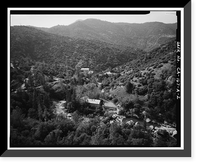 Historic Framed Print, Big Creek Hydroelectric System, Powerhouse 8, Operator Cottage, Big Creek, Big Creek vicinity, Fresno County, CA - 2,  17-7/8" x 21-7/8"