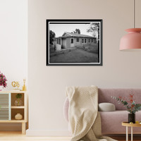 Historic Framed Print, Bishop Creek Hydroelectric System, Control Station, Worker Cottage, Bishop Creek, Bishop vicinity, Inyo County, CA - 4,  17-7/8" x 21-7/8"