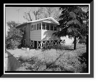 Historic Framed Print, Bishop Creek Hydroelectric System, Control Station, Worker Cottage, Bishop Creek, Bishop vicinity, Inyo County, CA - 5,  17-7/8" x 21-7/8"