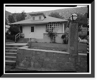 Historic Framed Print, Bishop Creek Hydroelectric System, Plant 4, Worker Cottage, Bishop Creek, Bishop vicinity, Inyo County, CA - 3,  17-7/8" x 21-7/8"