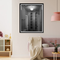 Historic Framed Print, Bishop Creek Hydroelectric System, Plant 4, Worker Cottage, Bishop Creek, Bishop vicinity, Inyo County, CA - 14,  17-7/8" x 21-7/8"