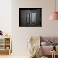 Historic Framed Print, Bishop Creek Hydroelectric System, Plant 4, Worker Cottage, Bishop Creek, Bishop vicinity, Inyo County, CA - 17,  17-7/8" x 21-7/8"