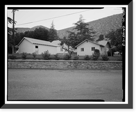 Historic Framed Print, Bishop Creek Hydroelectric System, Plant 4, Worker Cottage, Bishop Creek, Bishop vicinity, Inyo County, CA - 24,  17-7/8" x 21-7/8"