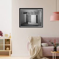 Historic Framed Print, Bishop Creek Hydroelectric System, Plant 4, Worker Cottage, Bishop Creek, Bishop vicinity, Inyo County, CA - 39,  17-7/8" x 21-7/8"